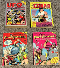 1x UFO - 1x CONAN - 2x PRINZ EISENHERZ - TASCHENBUCH