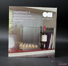 Emform Lightning 5 Teelichtständer aus Glas für 5 Teelichter, gebraucht