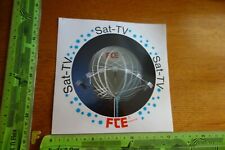Alter Aufkleber TV Radio Sat Sender FTE maximal