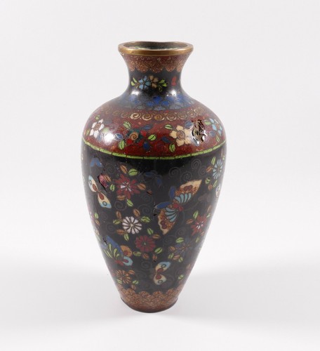 China cloisonne vase schwarz - vase,