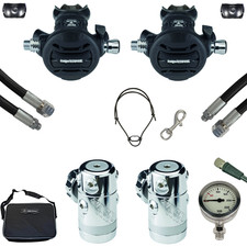 SF-1: Apeks XTX 50 Doppelgeräte Set - Flex schwarz - Flex HD - SPG 0-300 bar