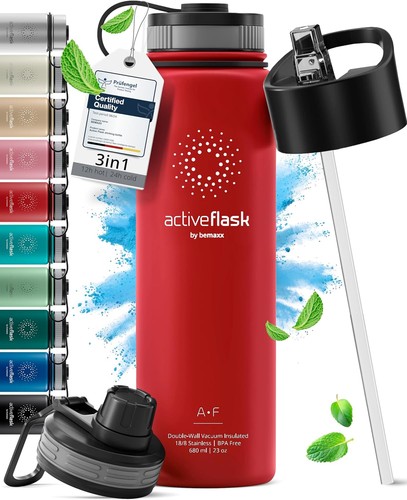 Bemaxx trinkflasche edelstahl - trinkflasche,