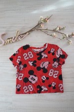 H&M ★ kurzes T-Shirt mit allover Print ★ Mickey Mouse ★ Gr. 146 152 (10-12 Jahre