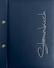 Stammbuch "Polar", blau, Lederstruktur | A5+ mit Buchschrauben