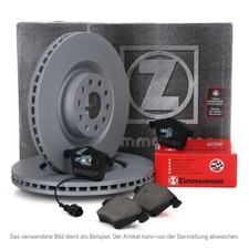 ZIMMERMANN Bremsscheiben Ø 360mm + Beläge + Sensor für VW PHAETON 1ZL/1ZK vorne