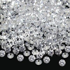 Natürlich VVS1 D Farbe Weiß Diamant Zertifiziert 1.00 MM Rund Brillant 100 Stück