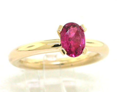 Rubellit ring 750 gelbgold - ring,
