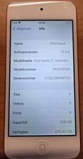 Apple iPod Touch 7. Generation 7G (256GB) PRODUCT Red Rot RAR gebraucht 
