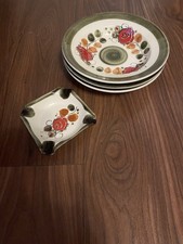 Schramberg Tirol Vintage Porzellan-3 Suppenteller + Schale