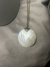 Kette perlmutt muschel kreis - perlmutt,