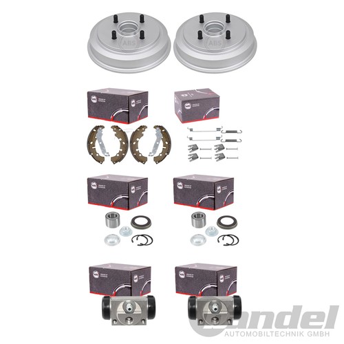 Abs bremstrommeln set backen - abs,