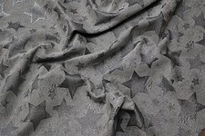 Sander Weihnachten Advent Tischset Tischläufer  "Stella" Sterne Graphit Silber