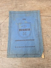 Busatis Landmaschinen Ersatzteilkatalog 1941