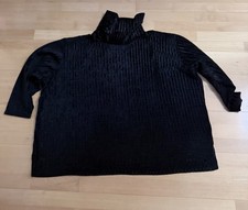 Rollkragen Pullover Gr. 54 Schwarz Damen