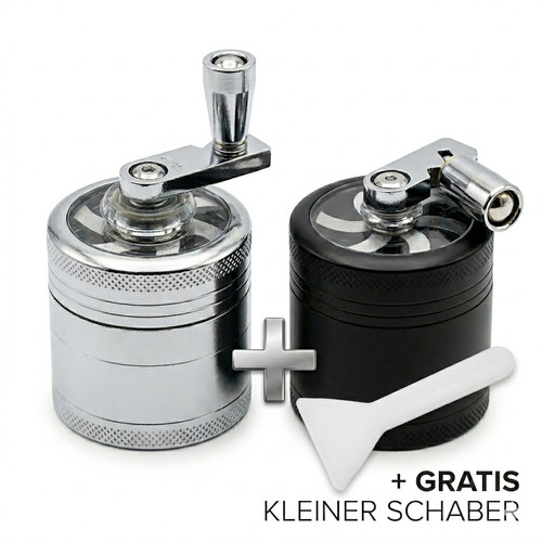 Metall kurbel kräutermühle - metall,