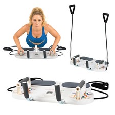 Gymtek® Liegestütze Brett, Push-up Board, Liegestützgriffe inkl. Expanderbände