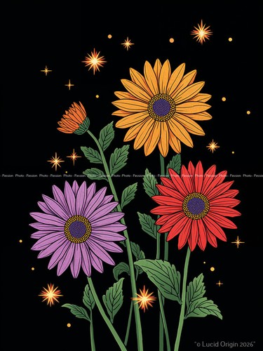 Foto blumen farben - farben, design