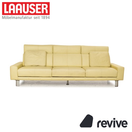 Laauser leder dreisitzer - dreisitzer, grün