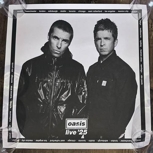 Oasis live tour poster - 25,