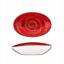 Salatschüssel Oval Rot
