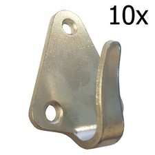 10 x Plane Anhänger Abdeckung Gummiseil Zurrgurt Metallseil Haken (83437)