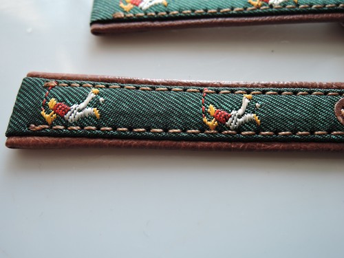 Leder uhrenarmband braun - leder,