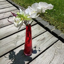 Kunstblumen mit Vase, Orchidee