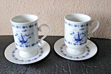 2 Pharisäer Tassen Becher Maritim Segelschiff blau/weiß Kakao Tasse
