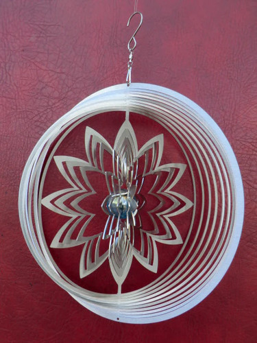 Edelstahl windspiel kreis - edelstahl,