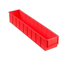 Vorteilspack Industrieboxen Kisten Schütte Kasten schmal 500x91x81mm rot, blau