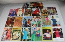 21x alte Reklame auf Papier - Mode der 1960er/70er Jahre mit Schnittmuster /S310