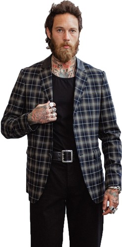 Chet rock chuck - rock, tartan»