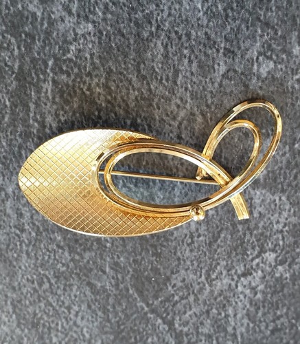 Brosche vintage vergoldet - brosche,