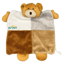 Pampers Teddybär Bär Schmusetuch Schnuffeltuch Kuscheltuch Handpuppe 24cm Braun