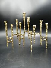 Nordal Leuchter Kerzenhalter 9flammig  Messing Brutalist Scandi Design  31x20 cm