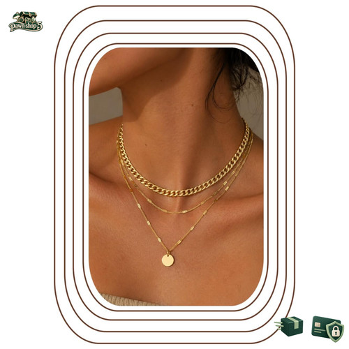 Halskette gold damen stück - halskette, 3