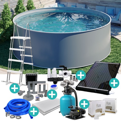 Stahlwandpool komplettset - stahlwandpool,