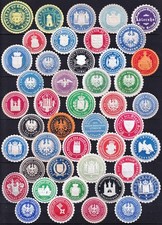 Sammlung: 45 Siegelmarken (40)