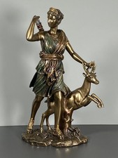 Skulptur der Artemis von Versailles (Diana) in Bronze-Optik,29 cm, kleine Fehler