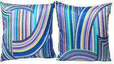 MISSONI HOME ZWEI KISSEN 100% SEIDE 40X40cm NOMITE ASSOPIUMA DOLORES T70