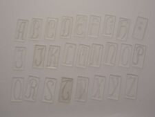 Gravierplatten Schablonen Großbuchstaben Schriftsatz Alphabet Graviermaschine (2