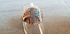 Großer Silber Ring-Adler mit