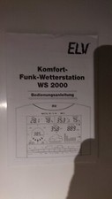 WS 2000 Komfort Funk Wetterstation Bedienungsanleitung