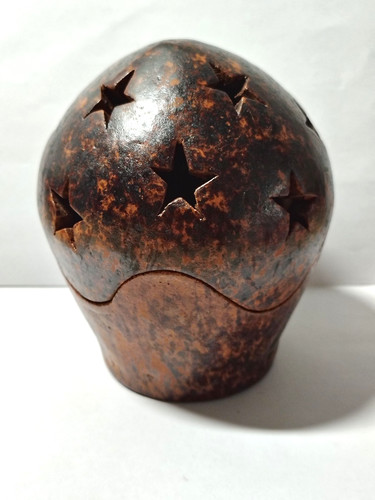 Windlicht terracotta braun - windlicht,