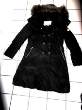 Daunen-Mantel- Parka- schwarz-