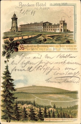 Litho brocken nationalpark - brocken,
