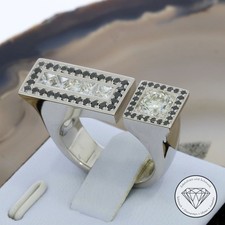 Wert 9.240,- Brillant Damen Design Ring 1,50 Carat 750 / 18 Karat Weiß Gold xxyy