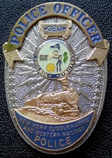 S/R46 Historisches US-Polizeiabzeichen - NEW YORK RAILWAY POLICE