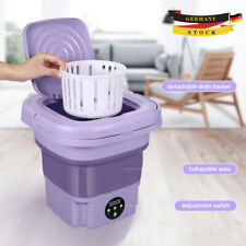 Mini Waschmaschine 8,0 KG Portable Waschvollautomat mit Schleuder 3 Programme DE