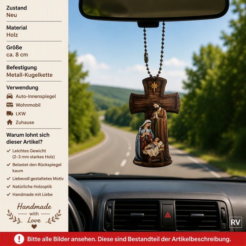 Holzkreuz auto anhänger - auto,